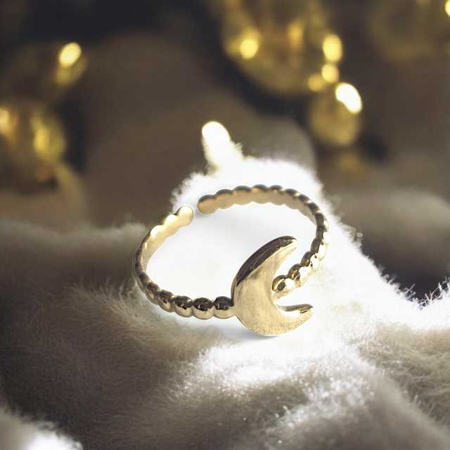 Bague croissant de lune AYL