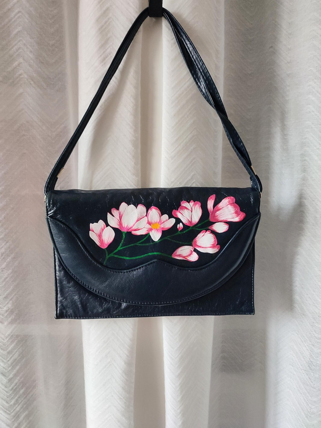 Magnolia en fleurs - Sac bandoulière
