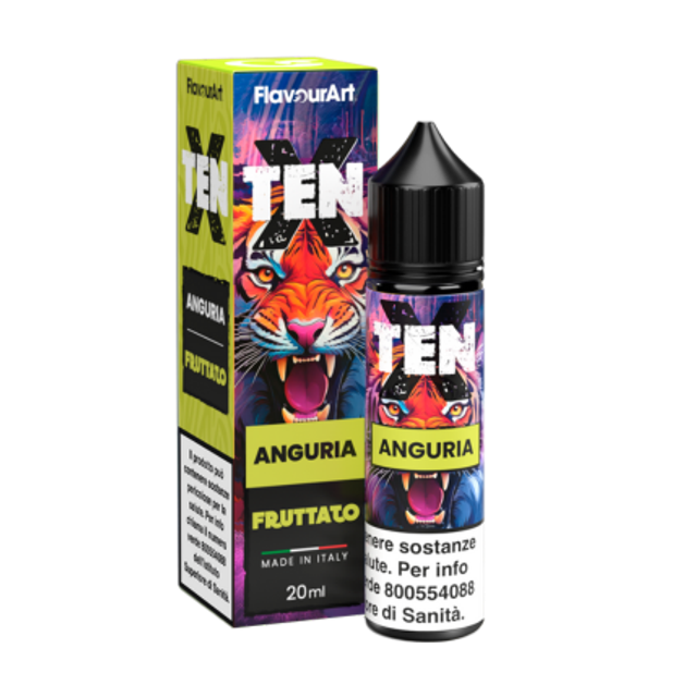 FLAVOURART Ten X Anguria SHOT 20/60 20ml EAN8058611847158
