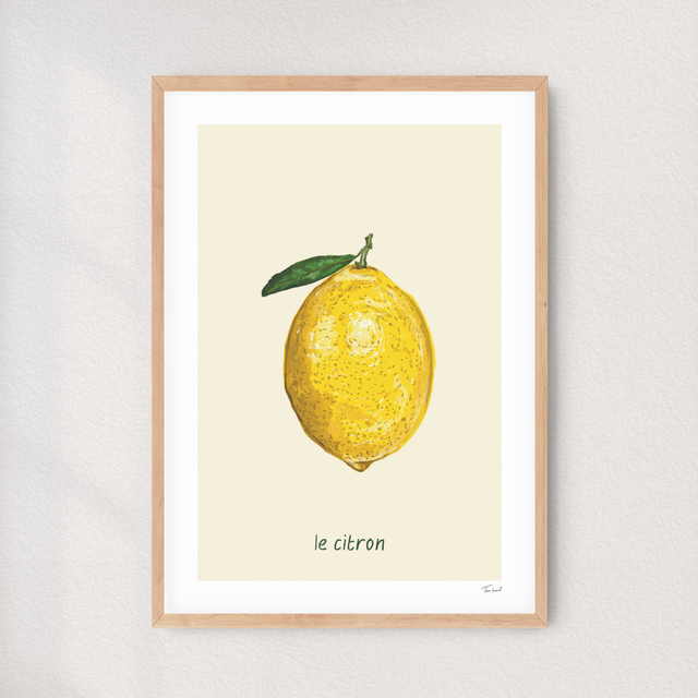 &#039;Le citron&#039; art print