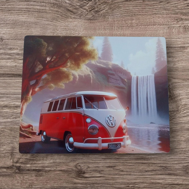 Plaque alu déco vw combi 