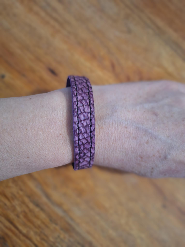 Bracelet en cuir de poisson