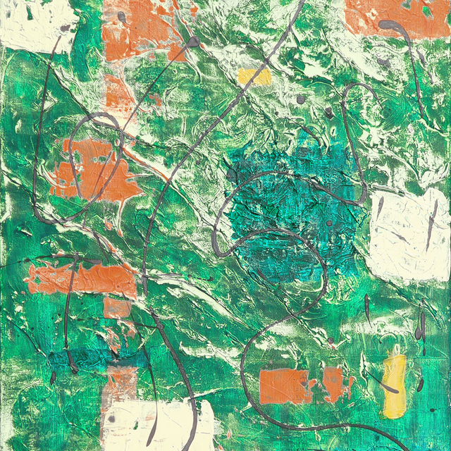 'Filament Sea' [A] - square card (15cm) + envelope