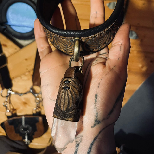 Choker quartz floral