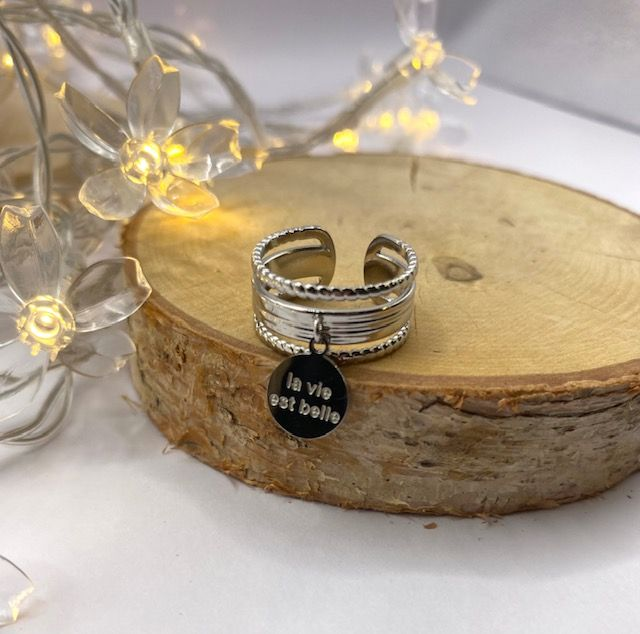 Bague La vie est belle 