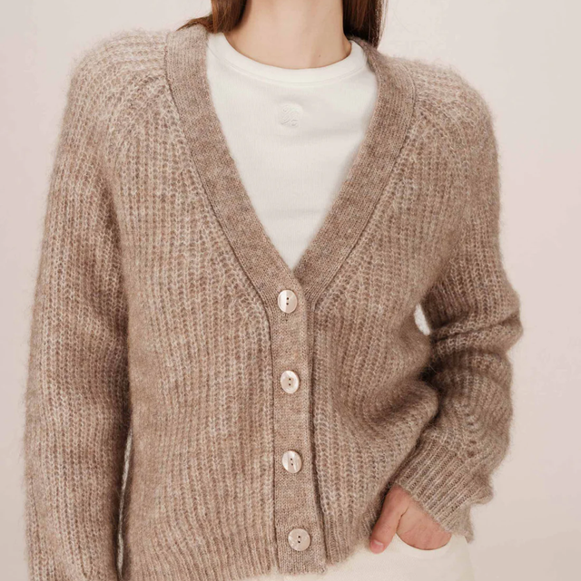 Cardigan greige Grace&Mila