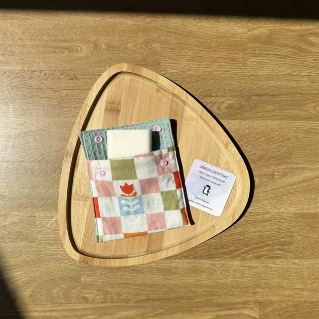 Pochette à savon damiers