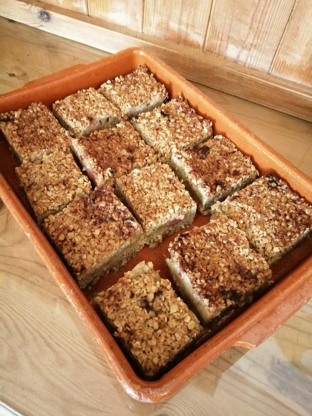 Tray of Fruit and Nut Flapjack to Order