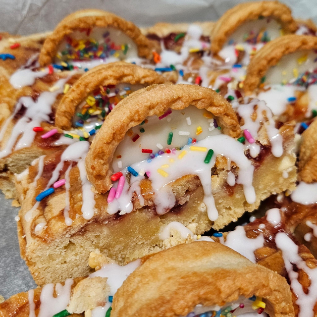 Birthday Tart Blondie Slice