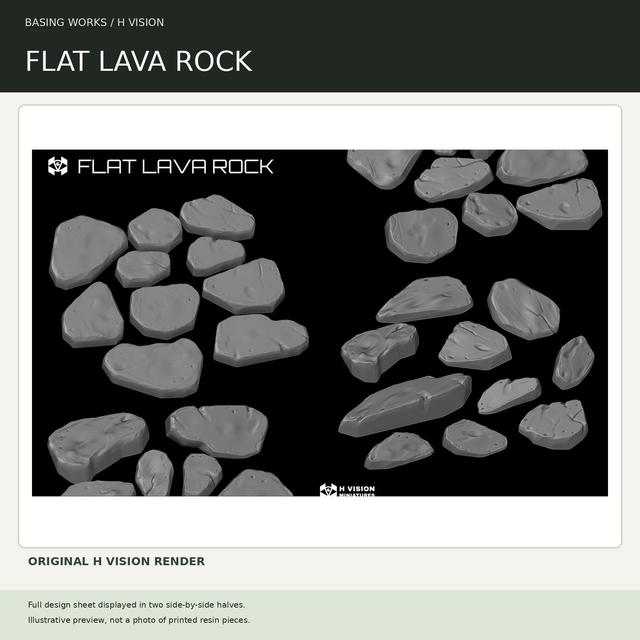 H Vision - Flat Lava Rock