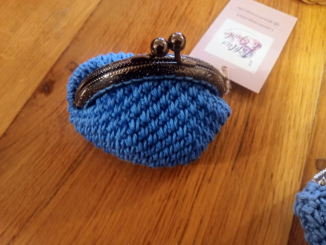Porte monnaie bleu 