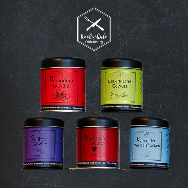 Bundle 5 kleine Dosen Gewürze