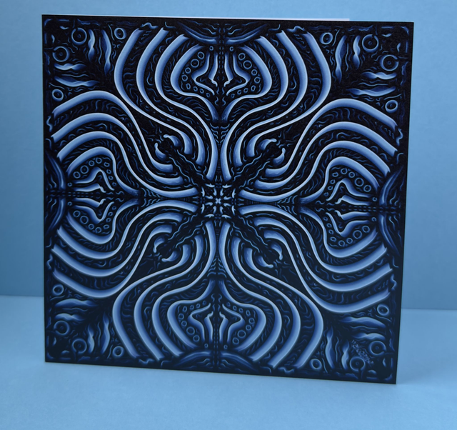 nel blu, dipinto di più 1 - karte mit einlageblatt und couvert