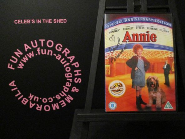 Carol Burnett - 'Annie Special Anniversary Edition' Authentic Autographed Dvd Cover
