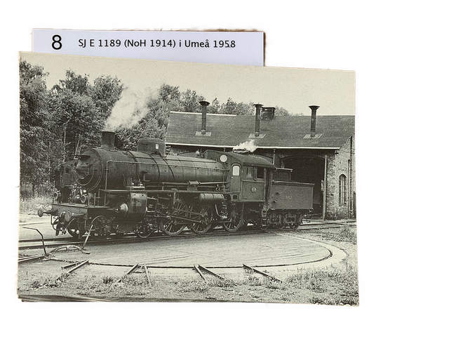 8. SJ E1189 Umeå 1958