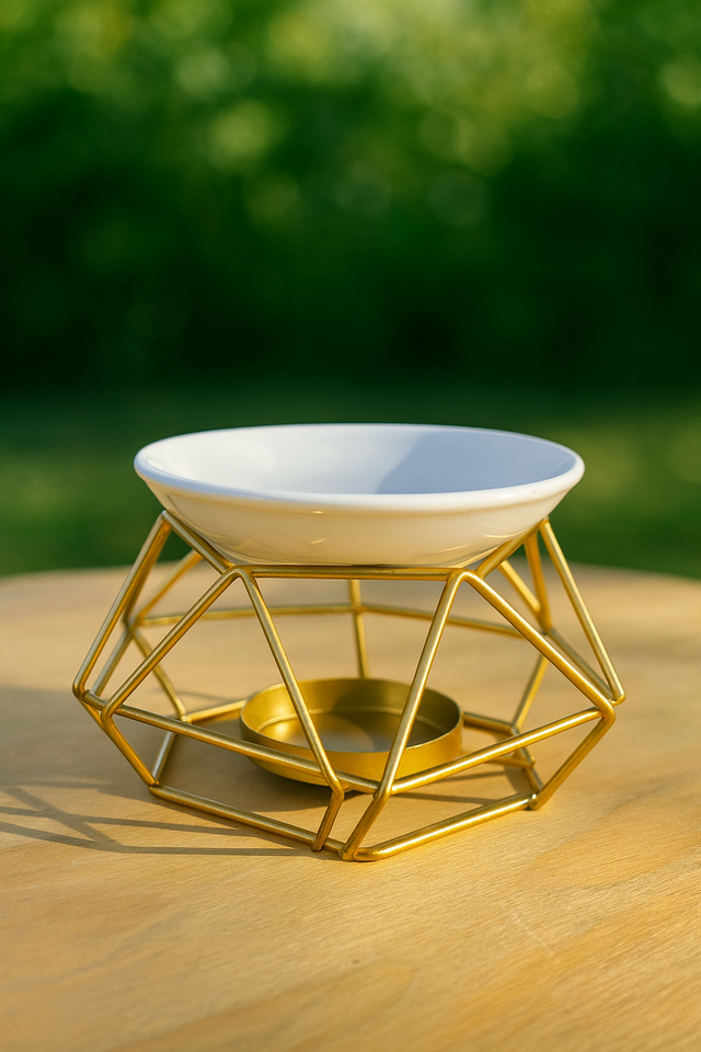 Intemporelle - Bruleur métal doré