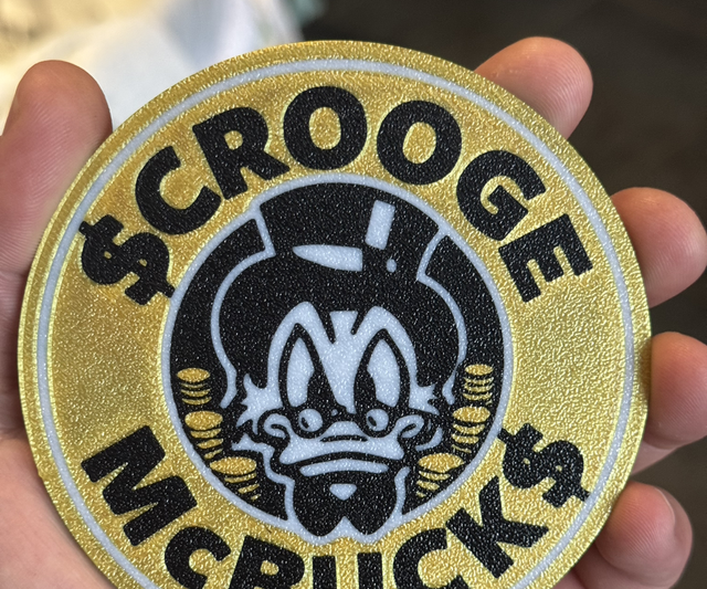 Sous verre Donald Duck