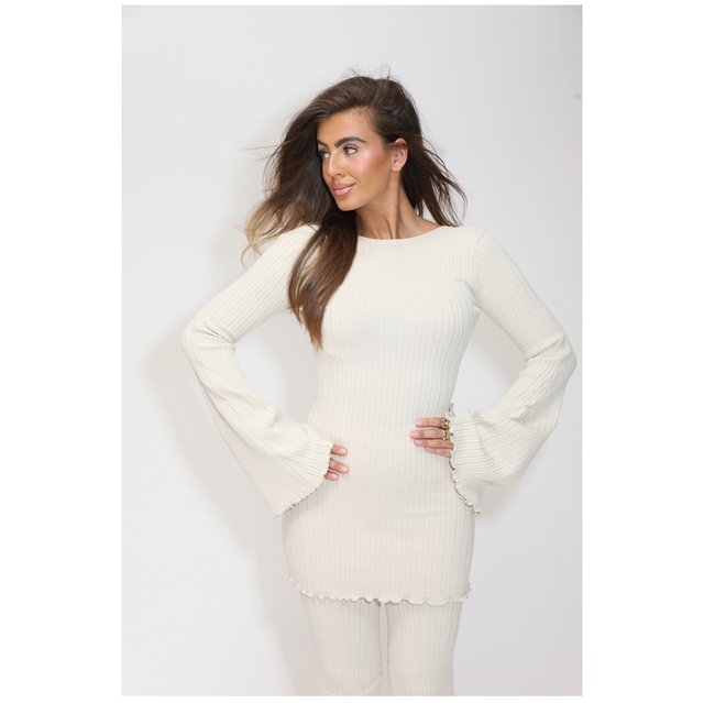 Reinders Ella Top Ruffles Creme