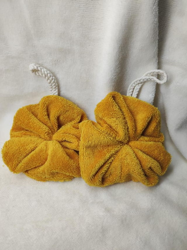 Ensemble visage et douche rosace psychédélique jaune