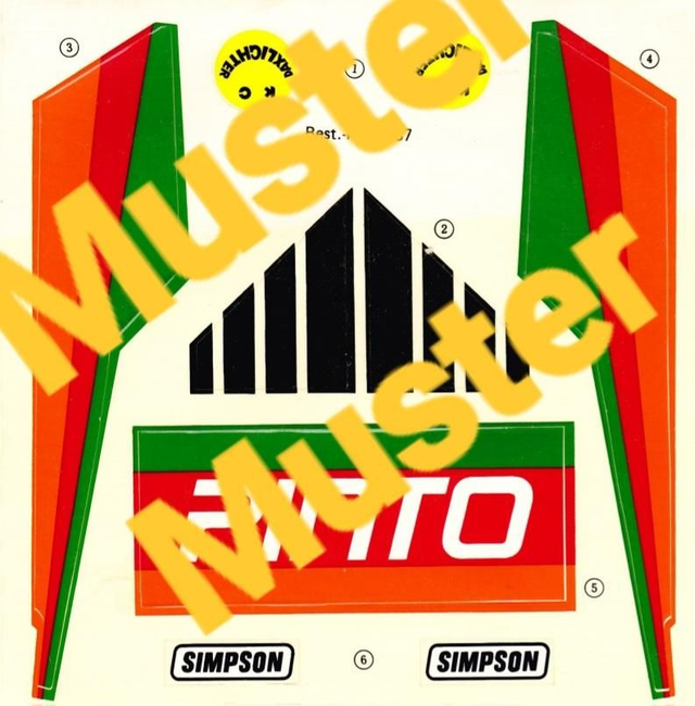 Graupner PINTO Aufkleber 