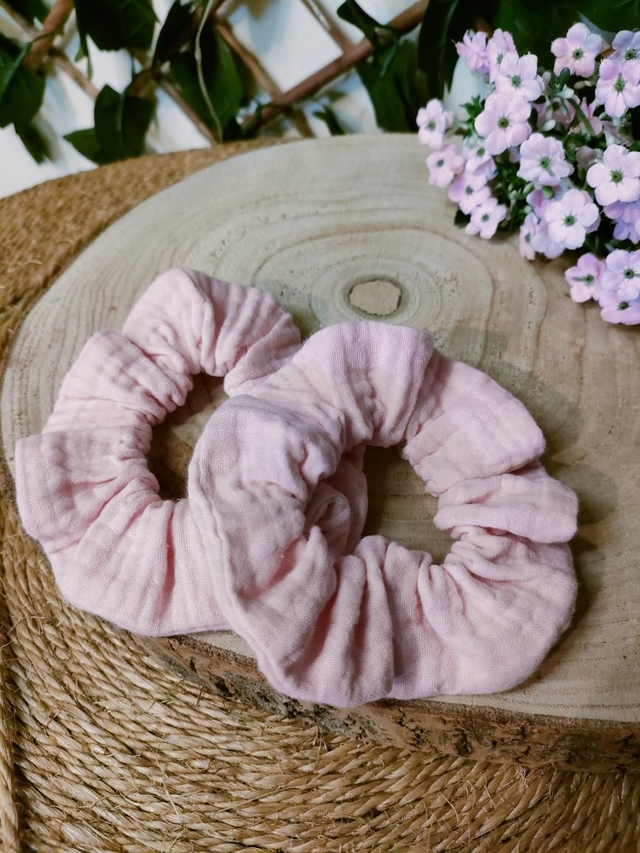 Maxi chouchou uni rose 