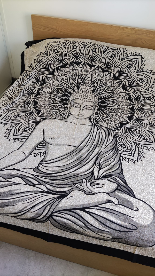 Grande tenture 100% coton - Boudha