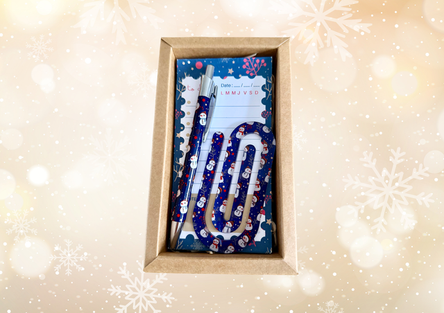 Coffret papeterie de Noël 3 produits