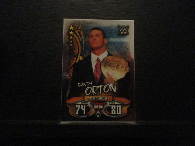 Randy Orton - Raw 25 Years Slam Attax Live Original Trading Card #65
