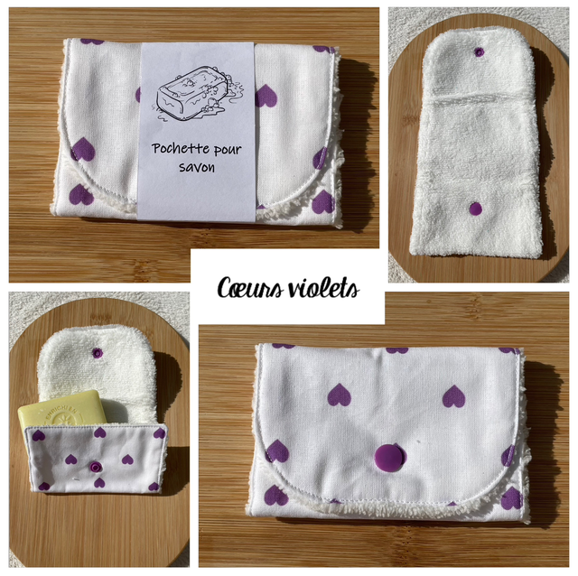 Pochette pour savon (violet)