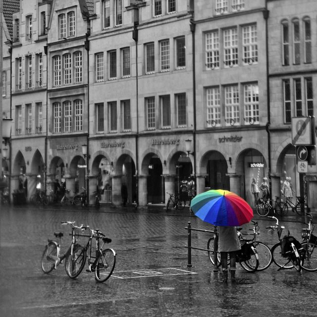 Regentag am Prinzipalmarkt