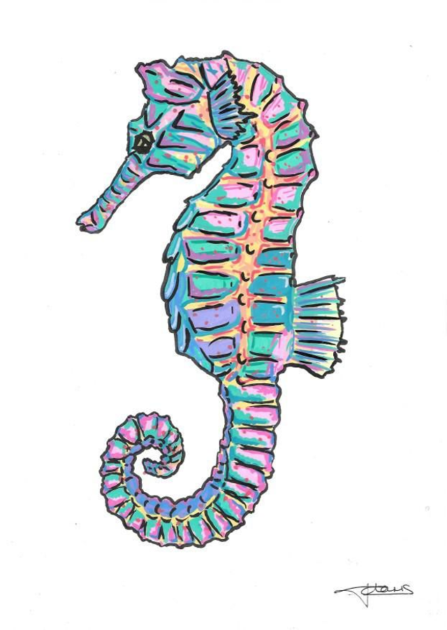 A4 print - The seahorse