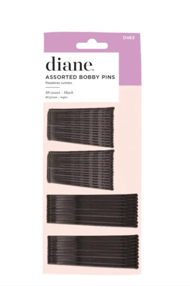 Diane: Assorted Bobby Pins Black 50's (D463)