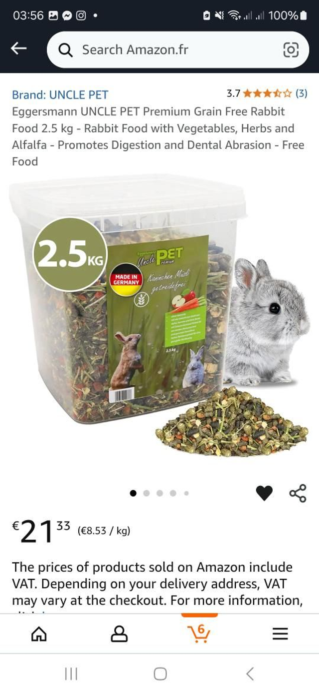 Rabbit Structured Grain free mix 2.5gs