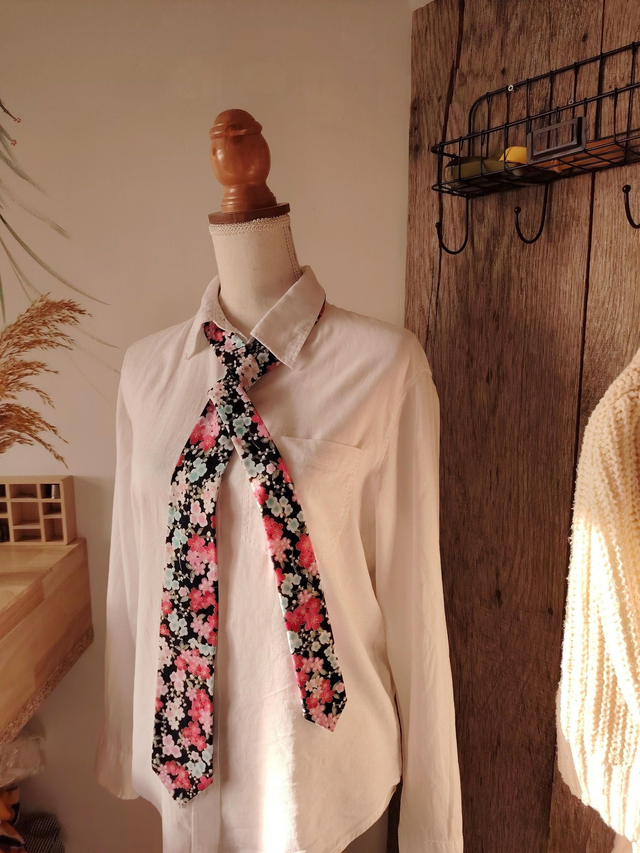 Cravate bout inversé, pièce unique 🤍