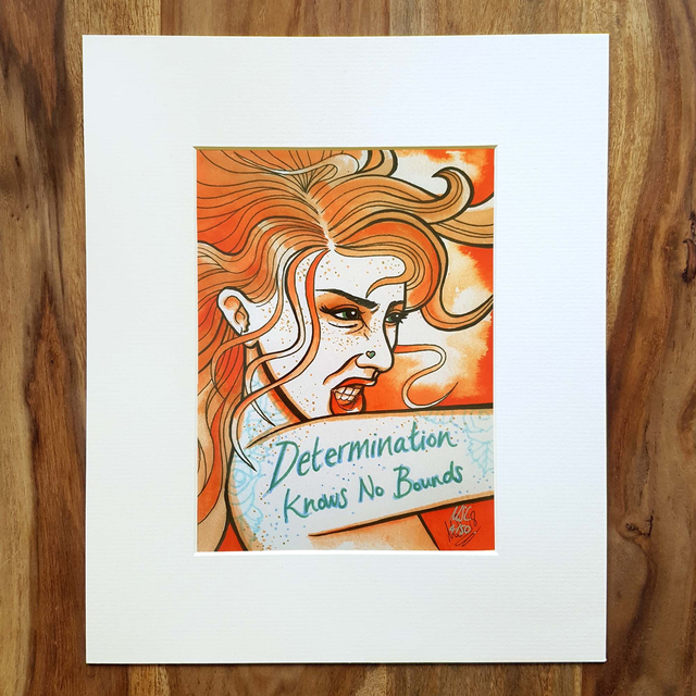 Determination Knows No Bounds - Empowering Limited Edition Giclée Print