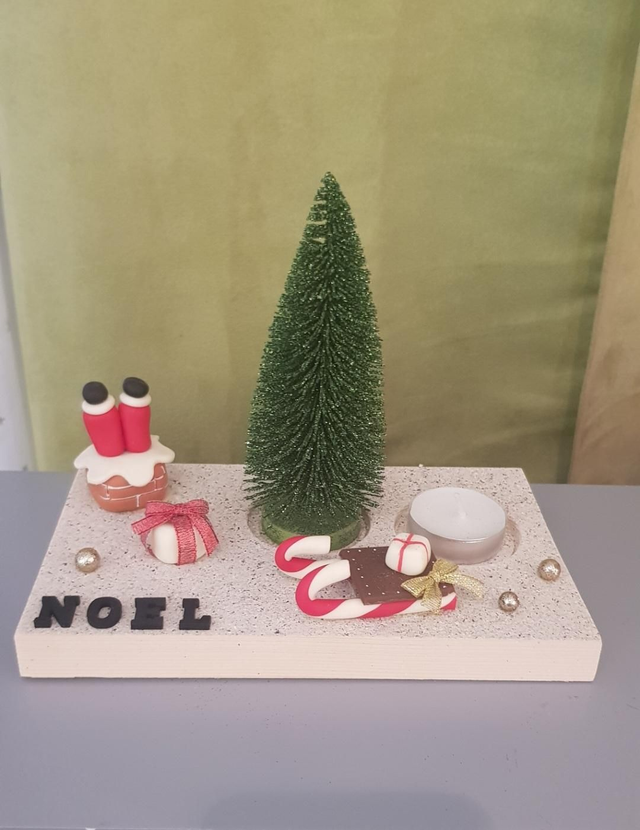 Bougeoir cheminee de noel