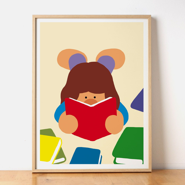 La lectrice - Affiche 30x40 cm