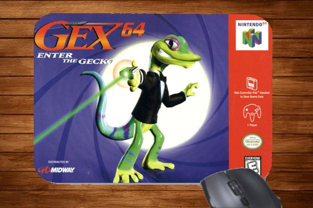 N64 Nintendo 64 Gex 64 Printed Mouse Mat