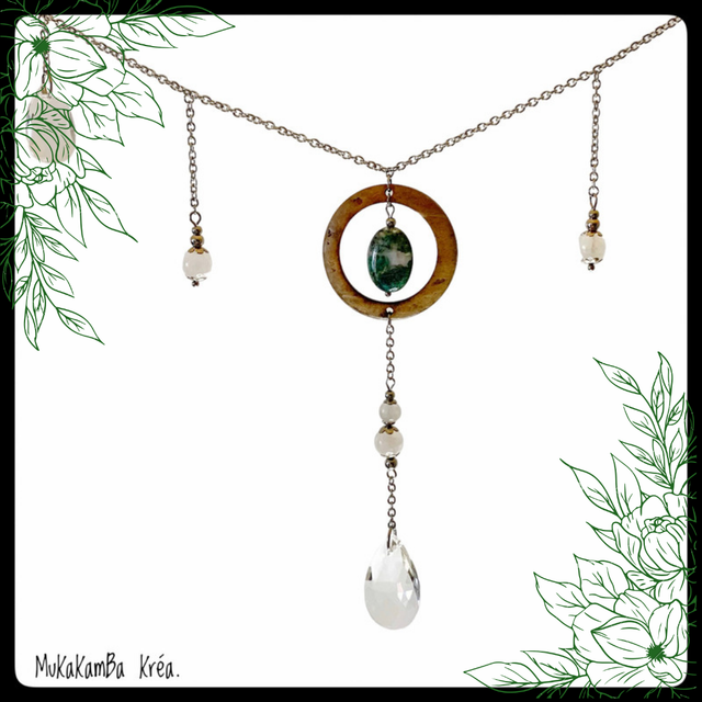 Attrape-soleil horizontale, agate mousse