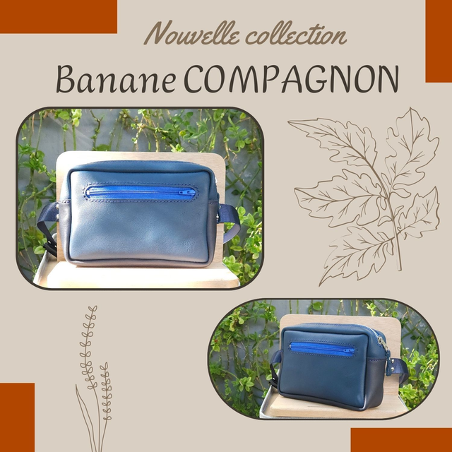 Sacoche Banane Compagnon - Bleu foncé