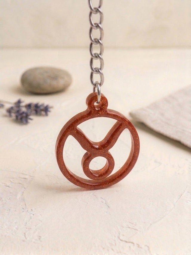 Porte clés Signe Astrologique Rouge