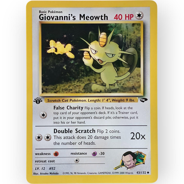 Giovanni's Meowth 1st Edition | Gym Challenge #43 | Englisch