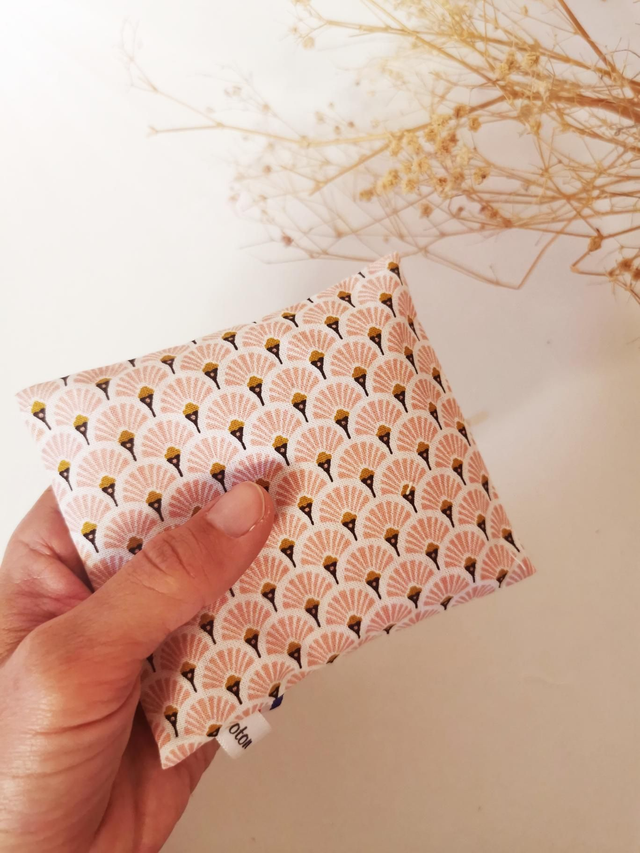 Bouillotte sèche de poche "rose" 