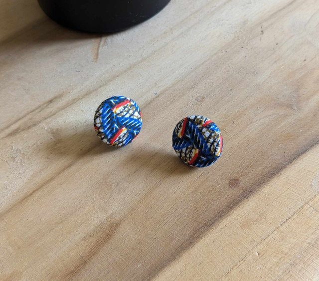 Boucles d'oreilles bouton