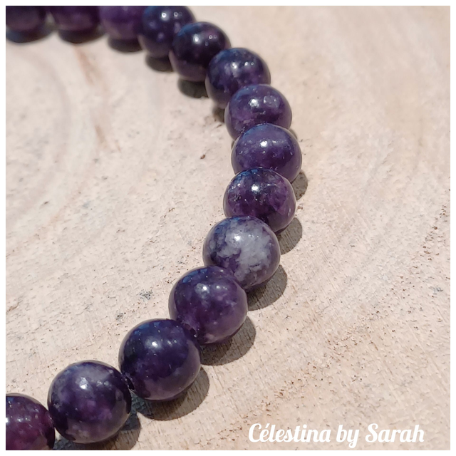 Bracelet Lépidolite Taille Dame