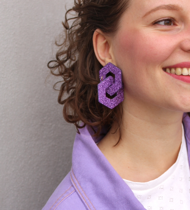 Astra • violet pailleté