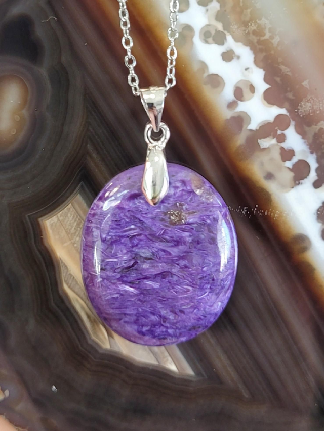 Pendentif Charoïte 
