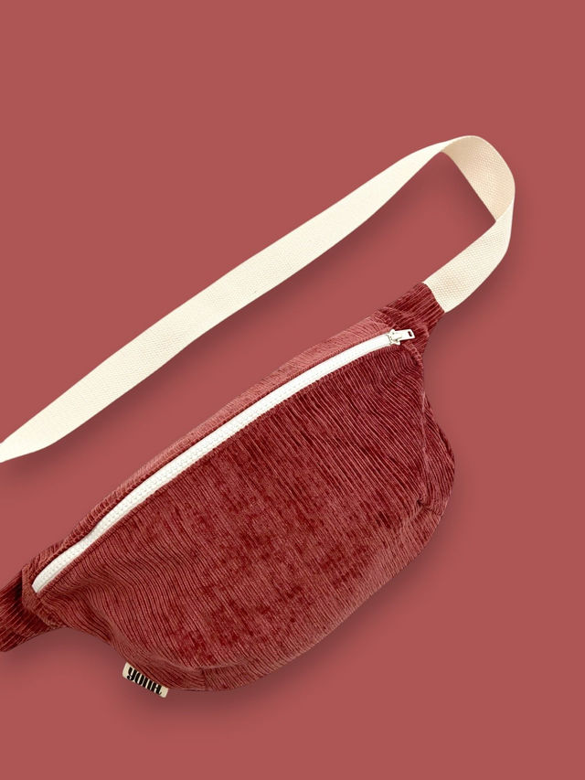 Banane Velours Côtelé Framboise