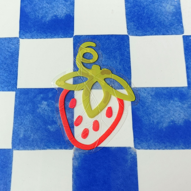 strawberry - suncatcher window sticker