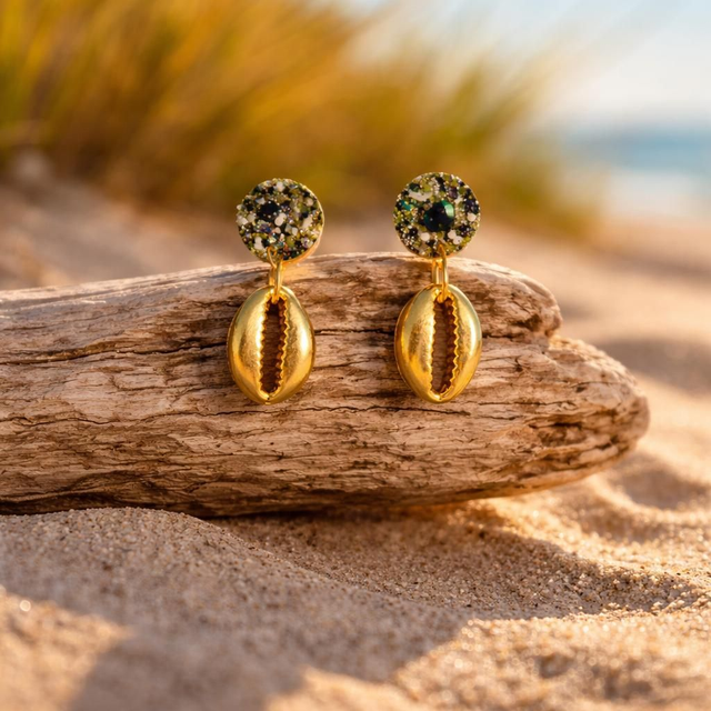 Boucle Cercle Champagne Nocturne- Collection West and sea